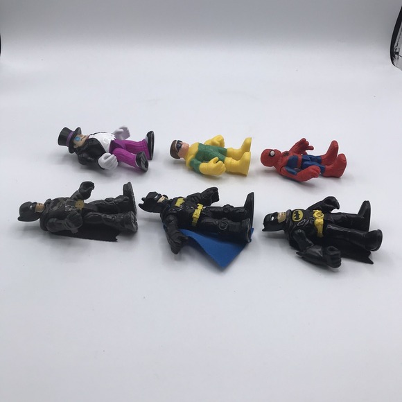 Imaginext DC Super Friends Batman X 3, Penguin, Spider-Man, Dr. Octopus - Picture 6 of 16